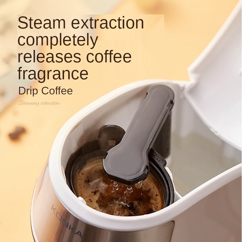 Household Small Portable Coffee Machine office Tea Brewing Machine Drip Coffee Machine American Coffee Machine 450W