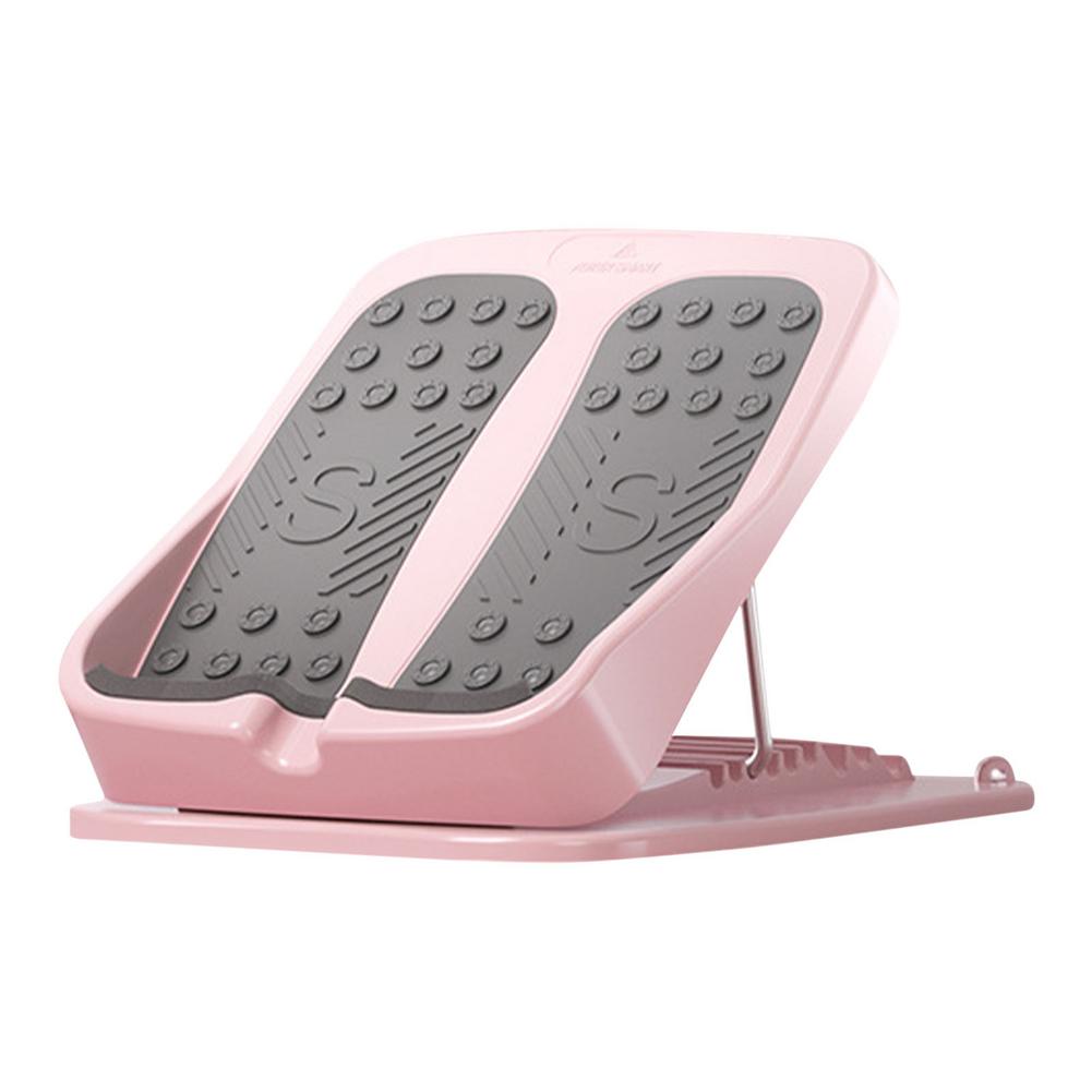 Anti-Slip Verstelbare Voet Kalf Brancard Helling Board Body Stretching Tool Voor Sport Yoga Massage Fitness Pedaal Brancard: Pink