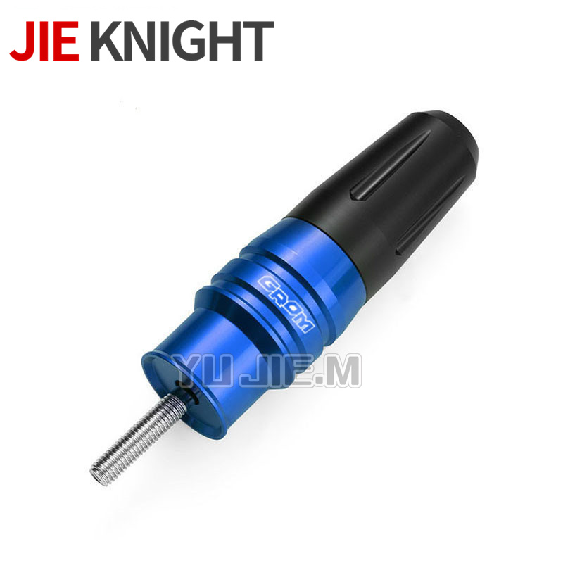 per GROM MSX125 2014 2015 2016 2017 2018 2019 accessori CNC per moto cursori per telaio di scarico incidente pad protezione anticaduta: Grigio scuro