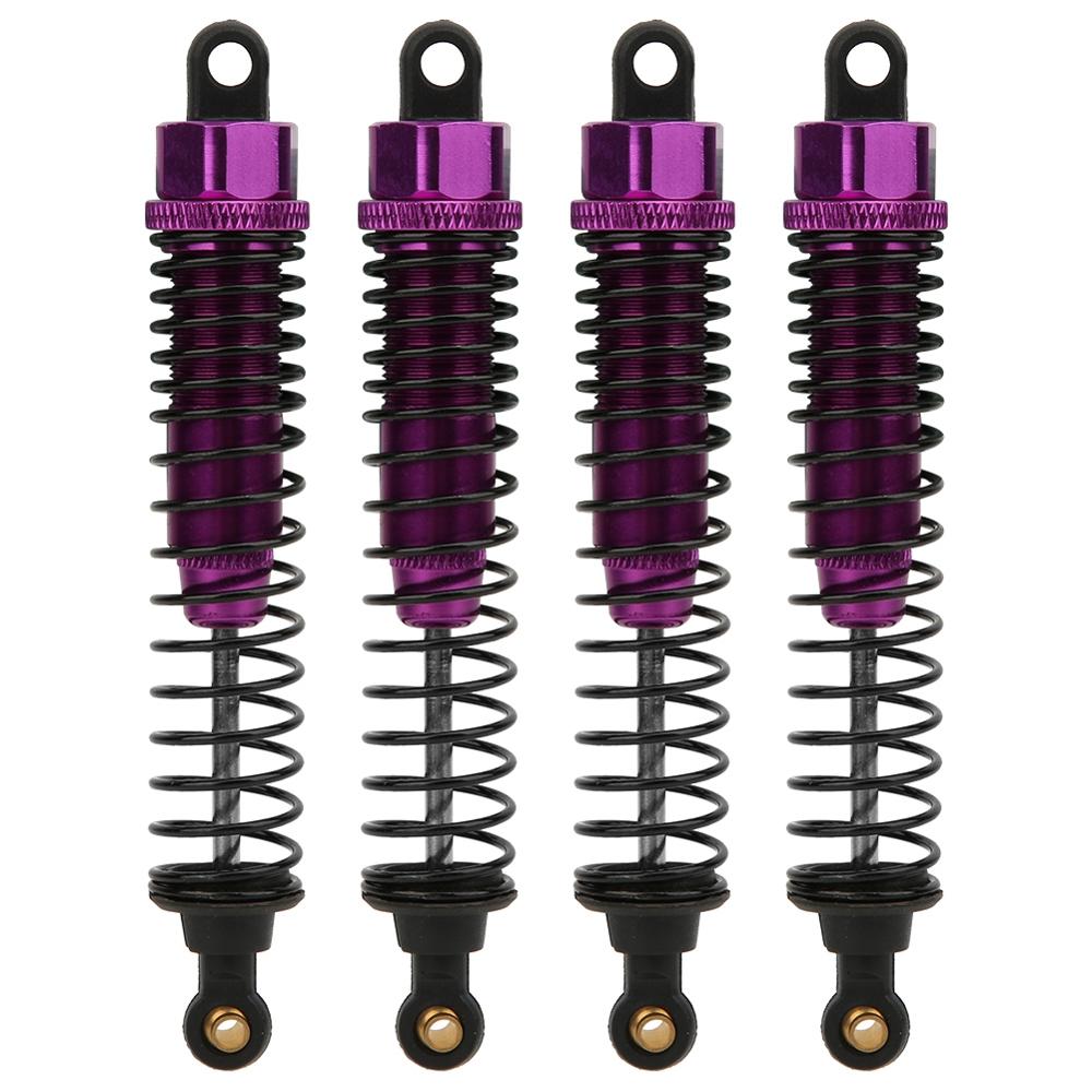 Amortisseurs en aluminium 68mm/98mm /108mm, 4 pièces, pour HSP HPI 1/10 échelle RC voiture sur route Monster Truck tout-terrain Buggy: Violet