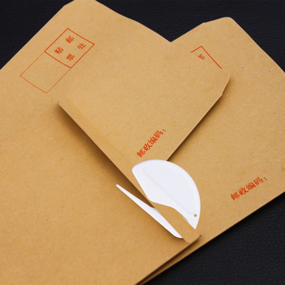 3pcs Letter Opener Envelope Slitter Mail Opener Safety Cutting Tool for Home Office (Red, White, Yellow)