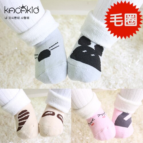 KACAKID Official Store Thick Warm Baby Socks Unisex Cartoon Patterns Boys Girls Warm Baby Socks Cotton Comfort Baby Socks Ka1083