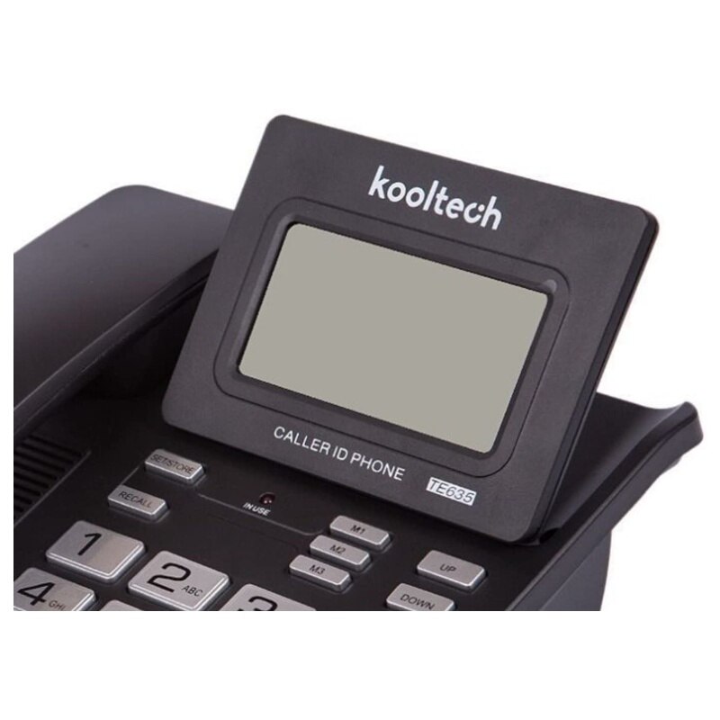 Kooltech Telefono Sobremesa Con Identificación De Llamadas Dispositivo Manos Libres Con Sonido Claro Para Casa Oficina Hotel