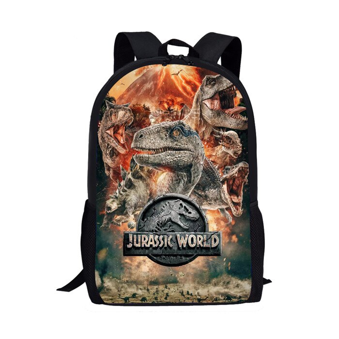 cool T-rex Dinosaurier Schule Taschen einstellen Bookbags für Teenager Jungen 3 stücke Primäbetreffend Rucksack mit Mittagessen Kasten Bleistift Taschen: Z5216C