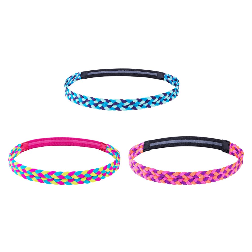 Hair Band Sports Headband Braided Sports Hair Band Anti Slip Sweatband