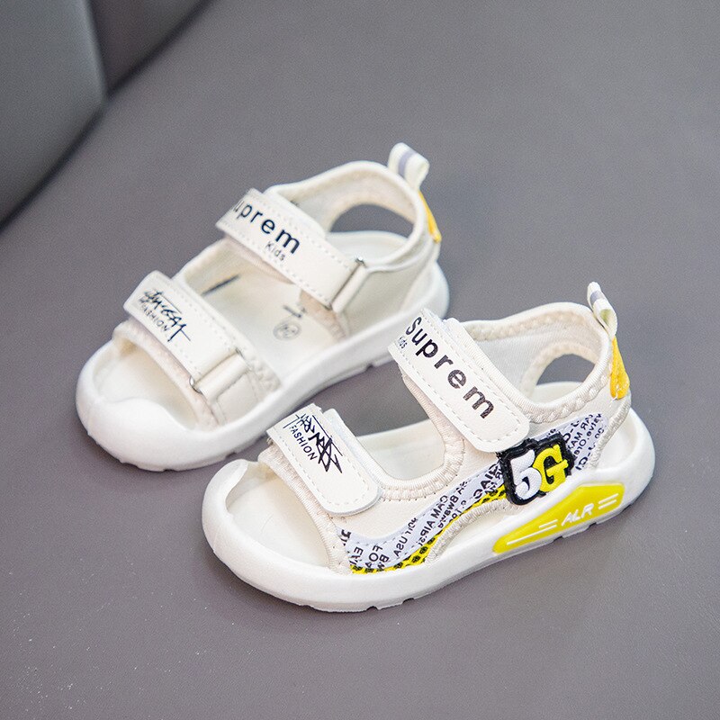 Baby Sandal Soft Sole Non-slip Children Function Sandal Anti-collision Child Sandal Girl Summer Toddler Shoes: white / 23(insole 14cm)