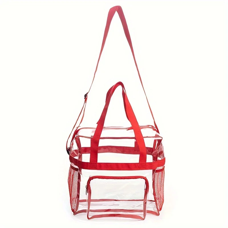 Portable PVC Travel Bag with Large Capacity and Transparent for Easy Organization and Washing