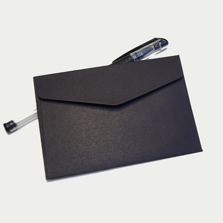 100pcs Lxw: 11.7x8cm Colorful Mini Kraft Envelope Business Vip Card Small Wedding Party Invitation Card Paper Envelopes Office