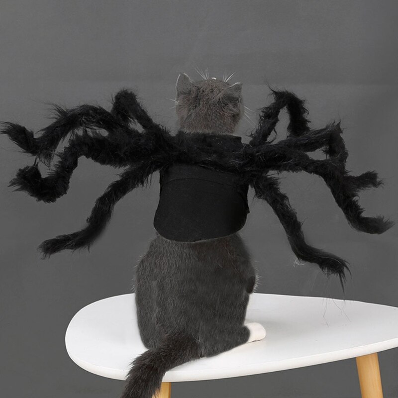 594C Halloween Dog Spider Costume Theme Party Decoration Dog Cat Cosplay Dress Outfit