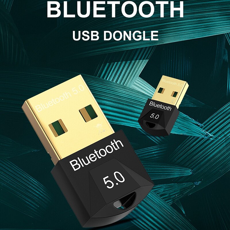 Adaptador Bluetooth 5,0 + EDR, adaptador USB inalámbrico para ordenador de escritorio, portátil o receptor transmisor