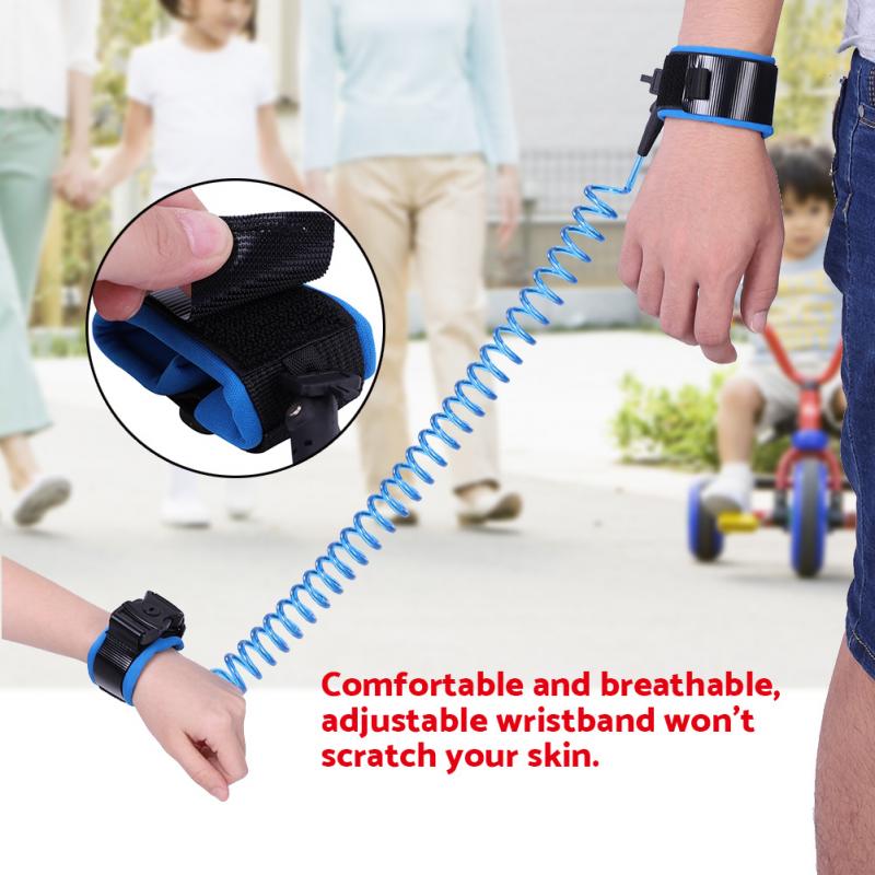 2.5m baby barn rollator anti förlorad handled koppel med säkerhetsnyckel lås barn småbarn sele armband assistent hand bälte vingar