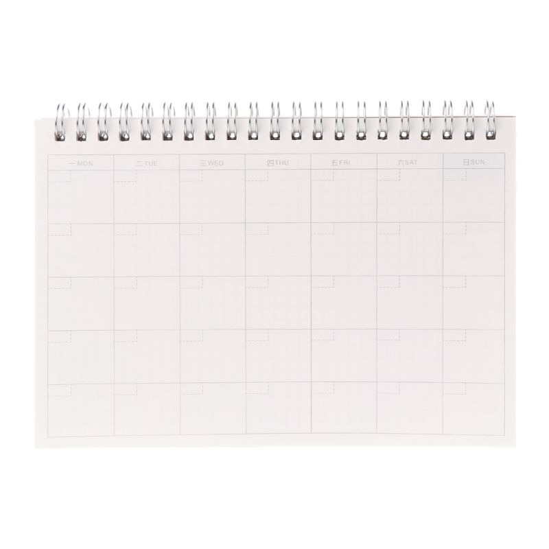 Planner Book Monthly Weekly Daily Agenda Schedule Blank Diary DIY Study Notebook