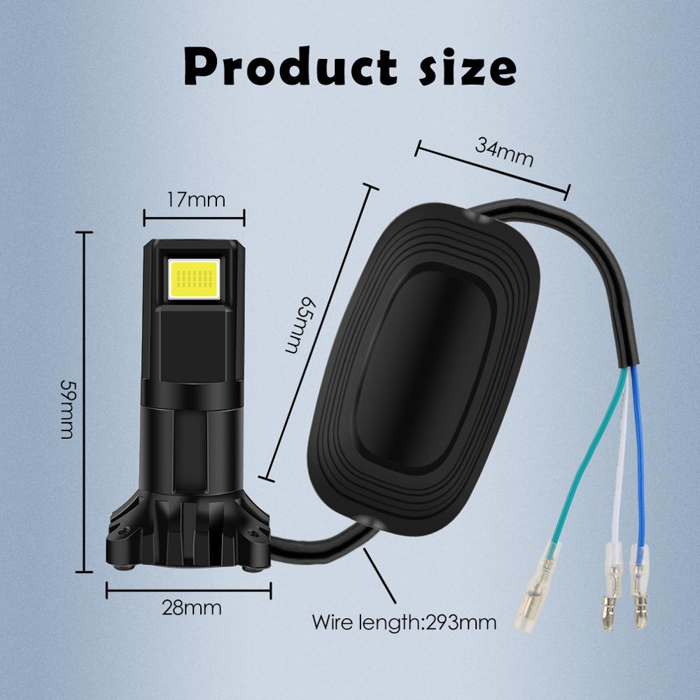 3 zijden  ba20d h6 led  p15d h6m hs1 moto  h4 led motorfiets koplamp lampen cob chips motorfiets hi/lo ver licht moto koplamp fiets
