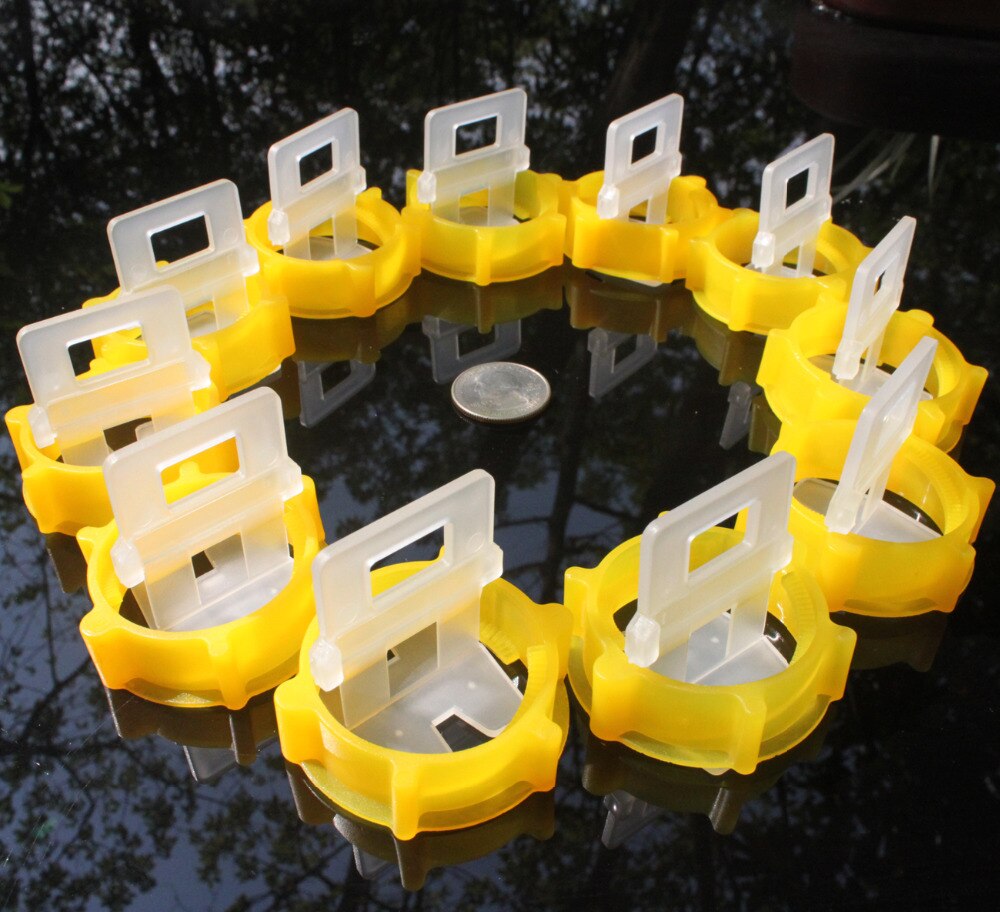 Tile Leveling System 50Pcs Pad Spacers Strap 50Pcs Balance Caps Tile Leveling System With Cleaning And Washing Sponge