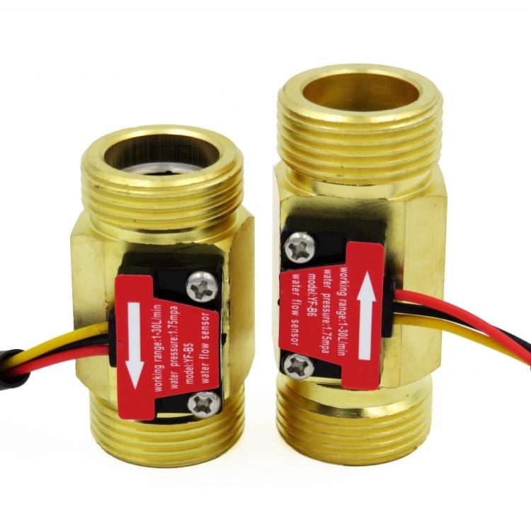 Water flow sensor water flow sensor Hall flow sensor pulse flow meter G3 / 4 male thread