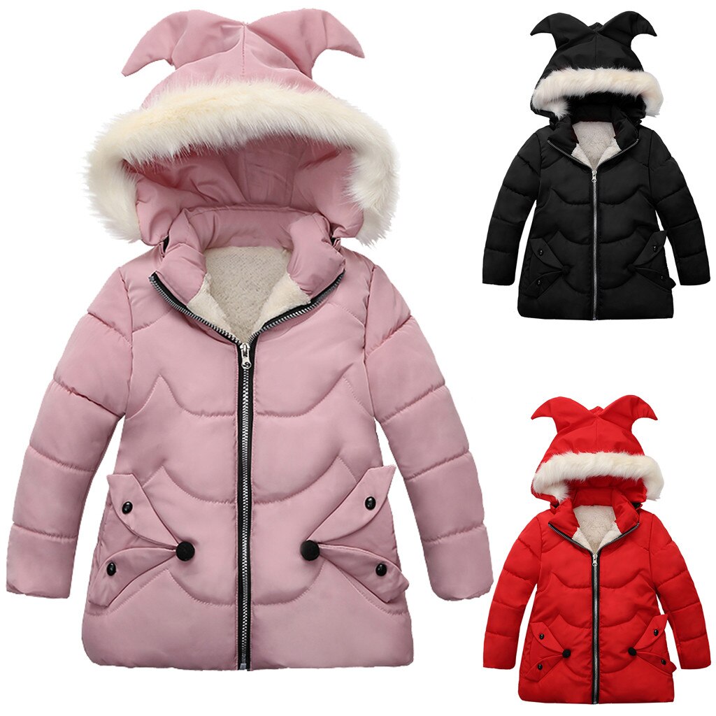 Veste d'hiver à capuche pour bébés filles | Doudoune épaisse et chaude, à manches longues, pour garçons et filles, tenue d'hiver pour enfants,