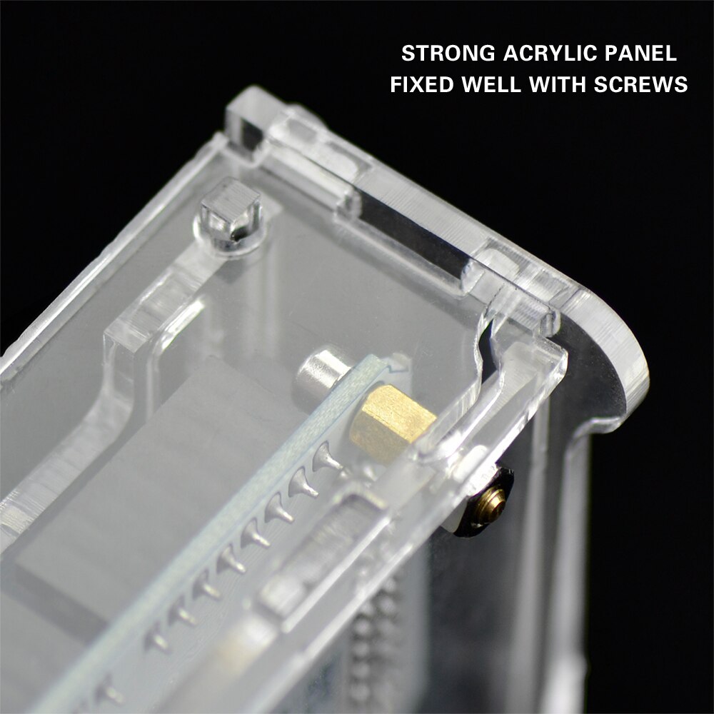 Hallo-Q Keyestudio Gehäuse Transparent Klar Acryl Box Kompatibel für Arduino Mega 2560 R3 Fall