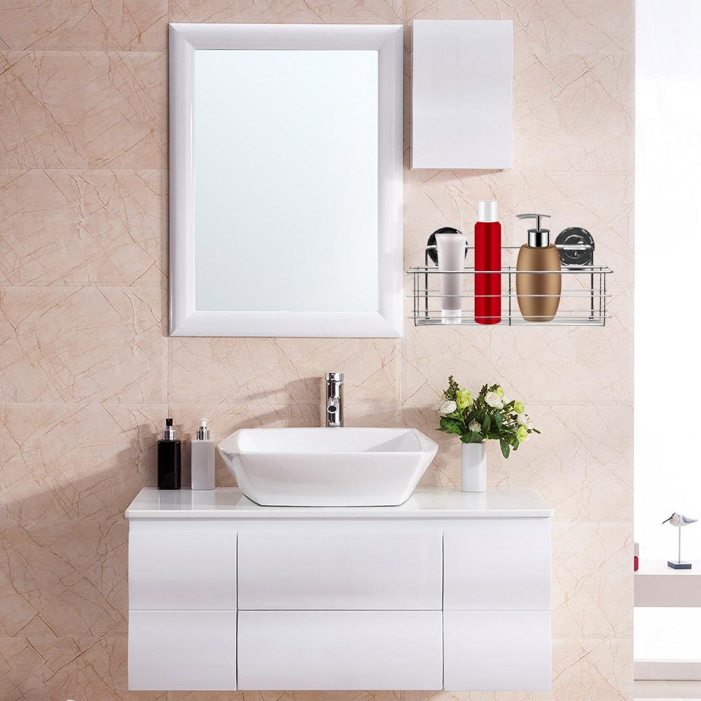 Stainless Steel Storage Rack Holder Wall Mounted Long Shallow Bottle Rack Home Organizer Kitchen Bathroom Toilet Room Shelf