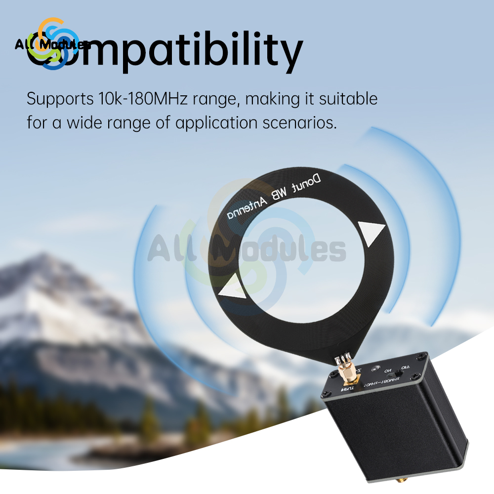 Convertisseur d'Antenne Réceptée à Faible Impédance, Type C DC5V 10k-180MHz, avec Matut WB 10k-180MHz, Large Bande