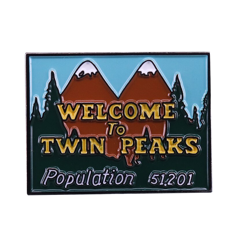 Twin Peaks Tekens Badge Agent Cooper Log Lady David Lynch Pin Diane Fire Lopen Met Me Broche