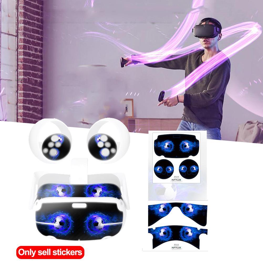 Skin Sticker For Oculus Quest 2 VR Headset Virtual Reality Cartoon Protetcive PVC Skin Decals For Quest 2 Controller Accessories