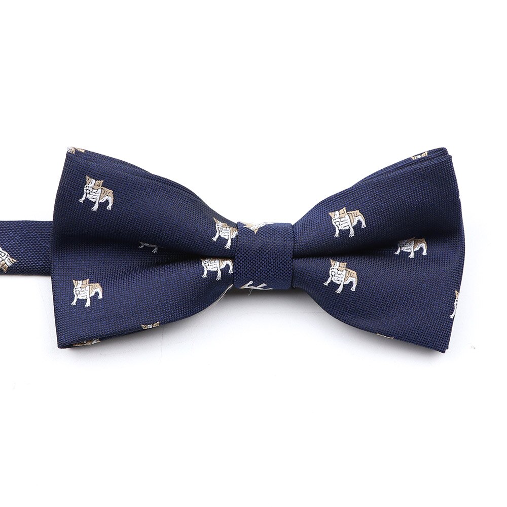 Nuovo papillon tessuto Jacquard per uomo bambino animale insetto Shiba Inu papillon festa di nozze casuale poliestere farfalla regalo carino: adulto 5