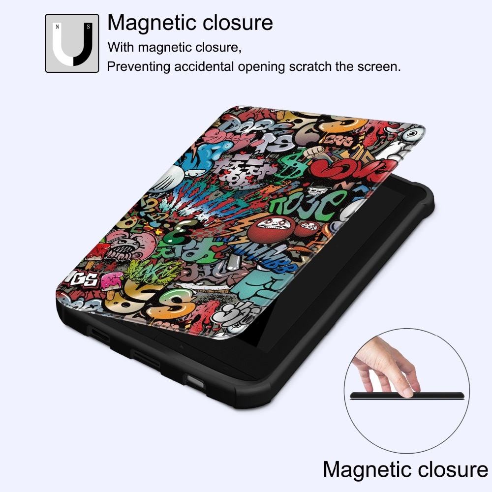 Slim Magnetic cover case for Pocketbook 616/627/632/606/628/633 colour funda cover for PocketBook Touch Lux 4 5 Basic Lux 2 Case