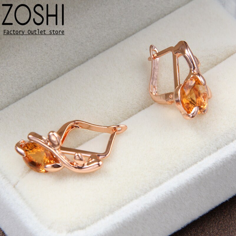 Neue Champagner Gold Farbe Kristall Kirsche Schmuck setzt Für Frauen Hochzeit Party Einstellbare Ring Schlüsselbein Kette Zweig Ohrringe