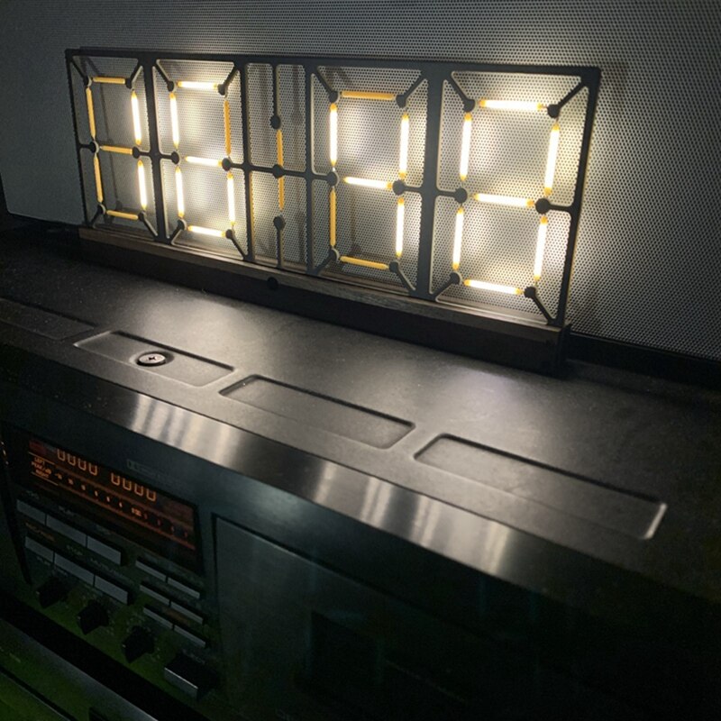 LED Clock Pseudo Glow Hollow Clock Electronic Clock Sense of Home Furniture Add the Joy of Life