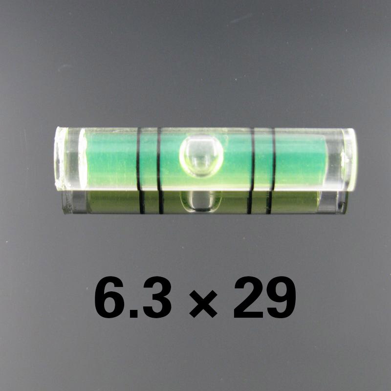 HACCURY Acrylic Bubble level Water level vials meter Mini spirit level measurement instrument: 6.3x29 Green