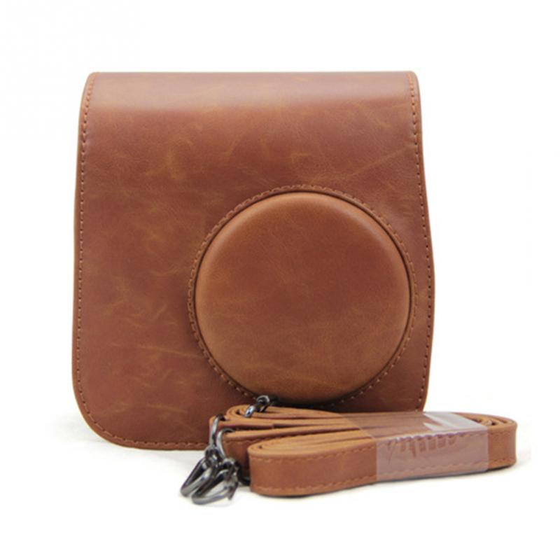 Classic Vintage Leather Camera Strap Bag Case Cover Pouch Protector Voor Polaroid Camera Voor Fuji Fujifilm Instax Mini 8: F