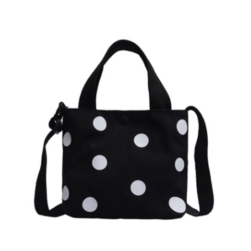 Mini sac à main fourre-tout en toile, sac à bandoulière pour enfants filles, sacs d&#39;école pour bébé, petits sacs à main: Black