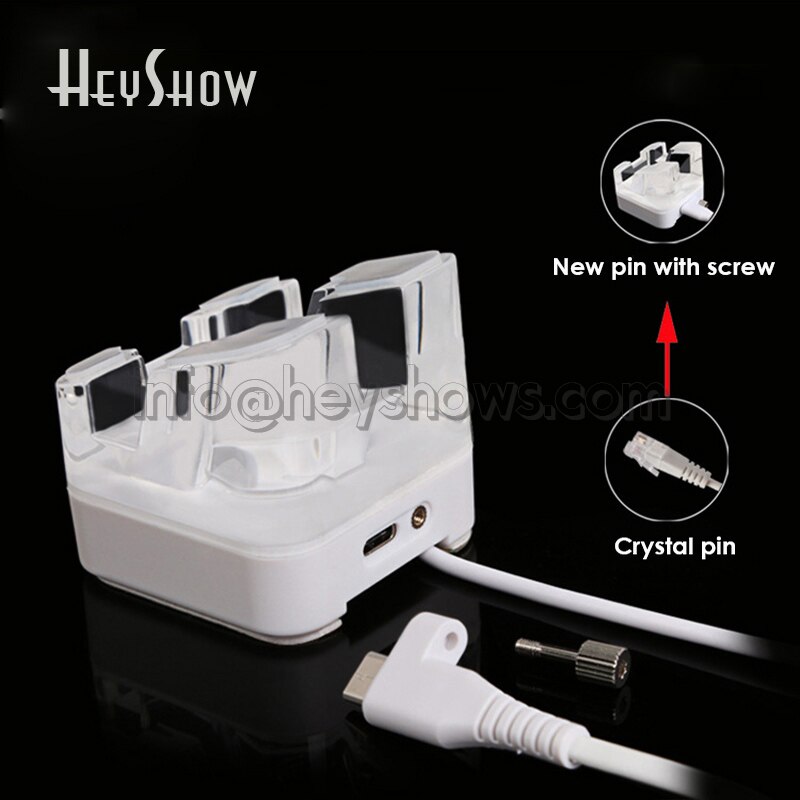 Cell Phone Acrylic Security Burgar Alarm System Stand iPhone Samsung Huawei Xiaomi Anti Theft Display Holder With Remote Control