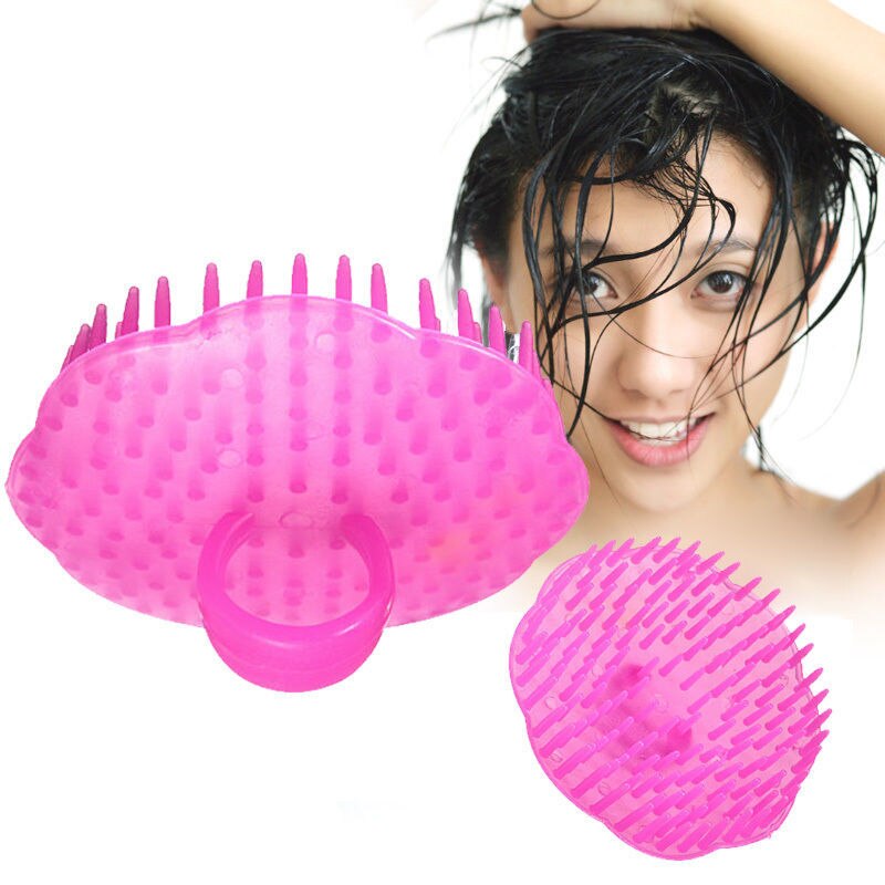 Shampoo Washing Hair Massage Brush Massager Comb Scalp Shower Body Random Color
