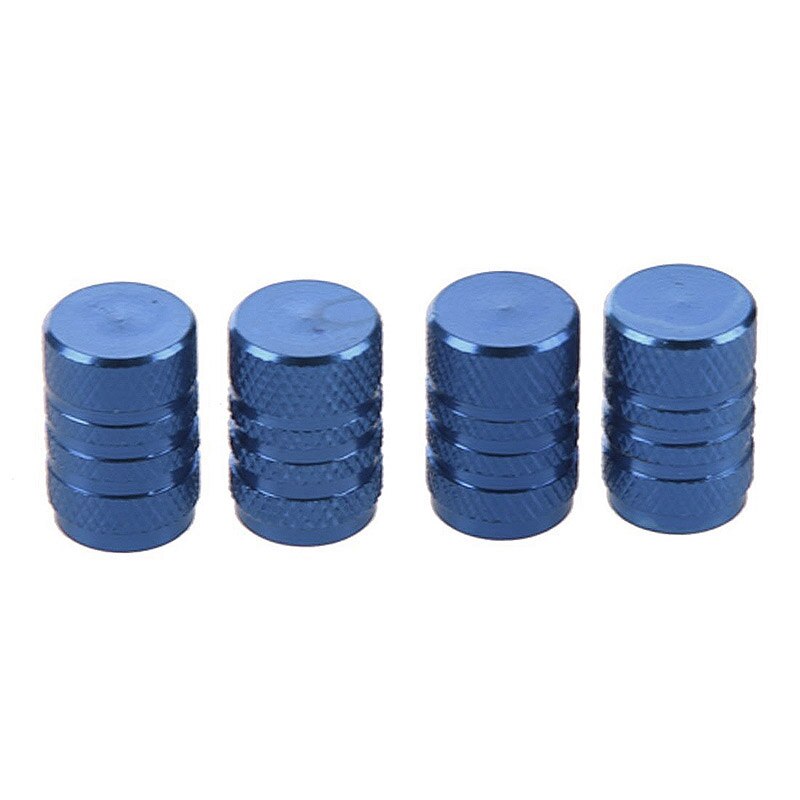 5 Stuks Blauw Legering Auto Ventieldopjes Auto Ventiel Moer