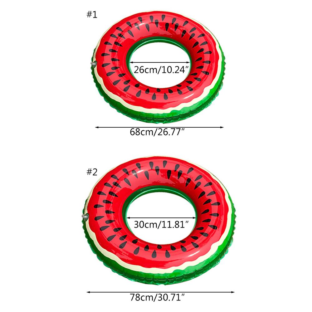 1PC bezpiecznie nadmuchiwany arbuz dla dorosłych dzieci nadmuchiwane koło basen dmuchany koło robić pływania dla dzieci dla dorosłych
