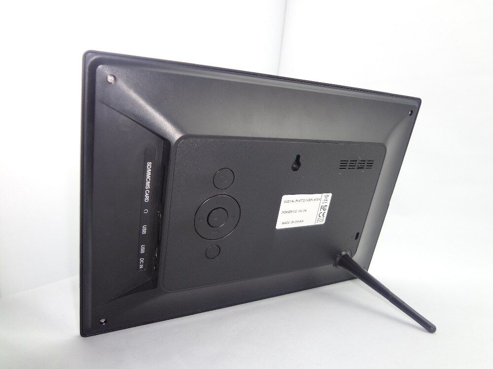 10 ''Ultra-dünne Digitaler Foto Rahmen Unterstützung MP3 MP4 Film + Fernbedienung: Schwarz / UK Stecker
