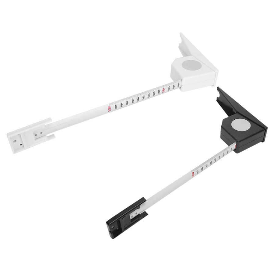 Metal Stature Meter 2 Meters ABS Height Stature Meter Retractable Measuring Tape Ruler Metal Measuring Tool