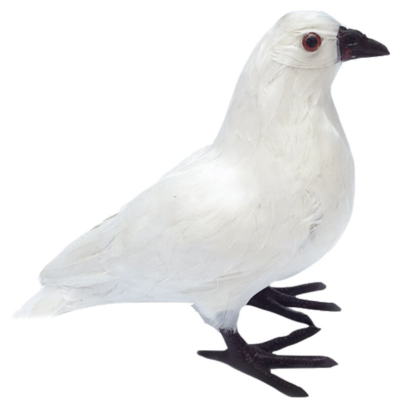 Tuin Decoratie Simulatie Witte Duif Dier Vredesduif Gazon Simulatie Speelgoed Balkon Bruiloft Simulatie Knuffel DD60FZ