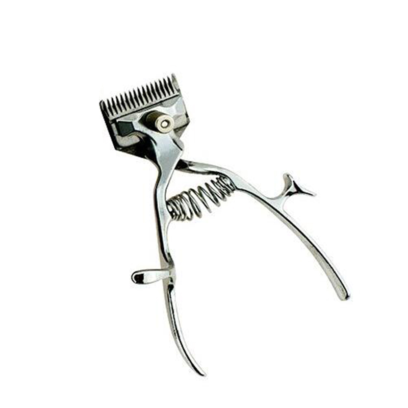 Old-Fashioned Manual Clippers Haircut Hand Fader Trimmer Pusher Scissors No Noise No Electric Need