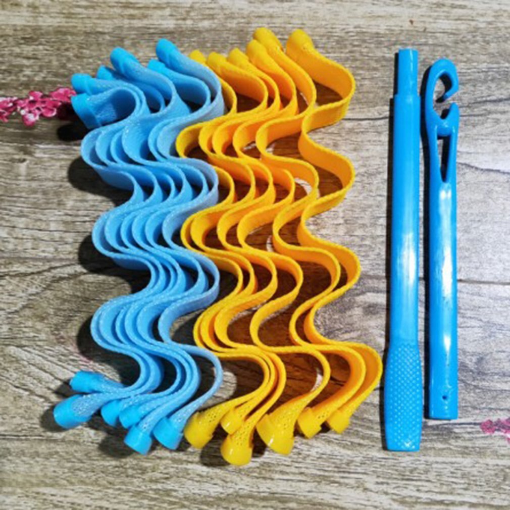 Magic Curling Tool 12 Stuks Lichtgewicht Spiraal Roll Haar Kam Duurzaam Haar Styling Plastic Water Roll Haar Krultang