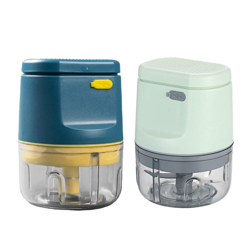 Electric Mini Wireless Garlic Machine Chopper,Food Vegetable Processor Slicer Blender for Ginger Chili Veggie