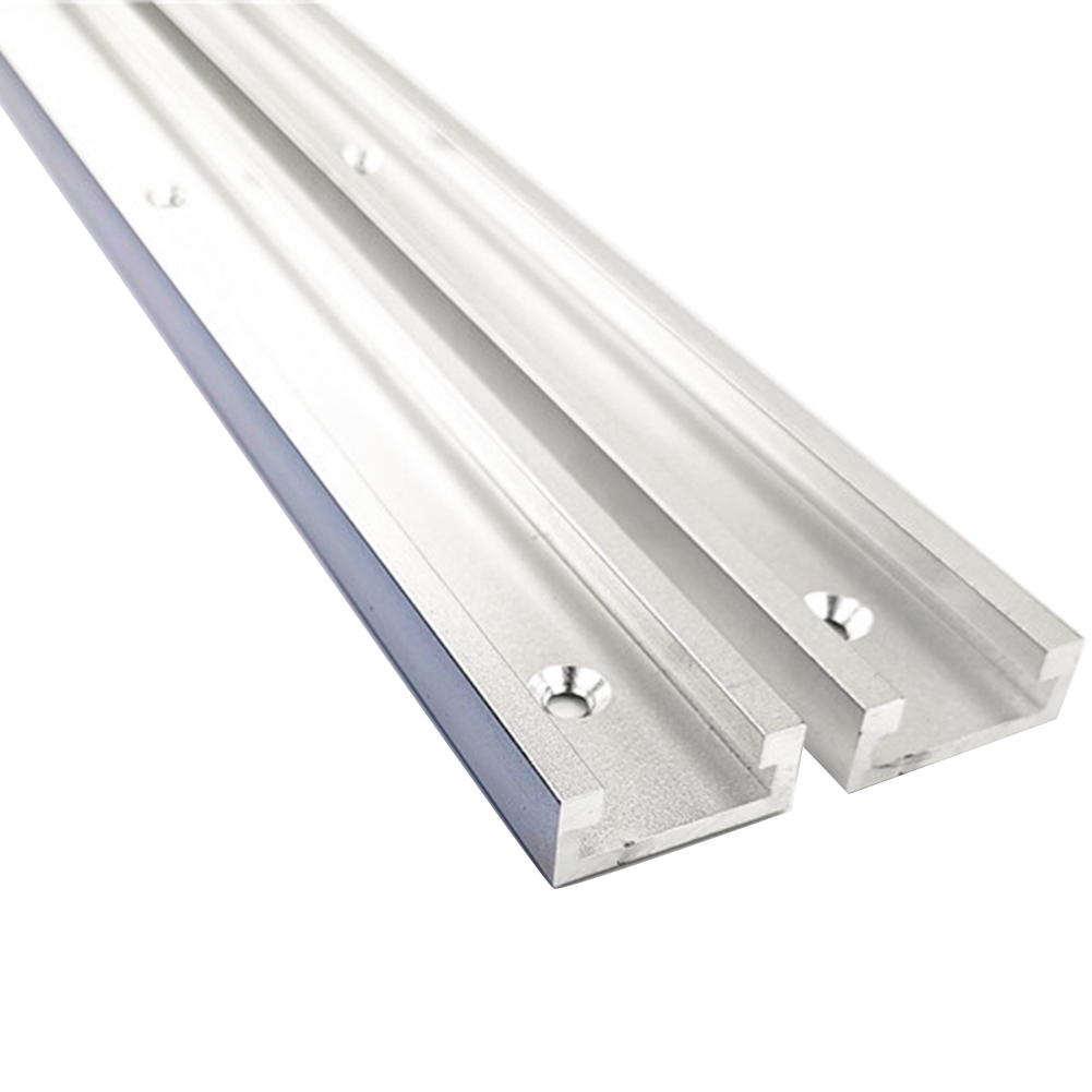 Armatur jig aluminiumslegering t slot til router bord glidende båndsave diy geringsspor bærbart træbearbejdningsværktøj