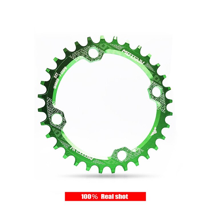 Motosuv redondo estrecho ancho motoring MTB bicicleta de montaña bicicleta 104BCD 32T 34T 36T 38T plato de dientes partes 104 BCD