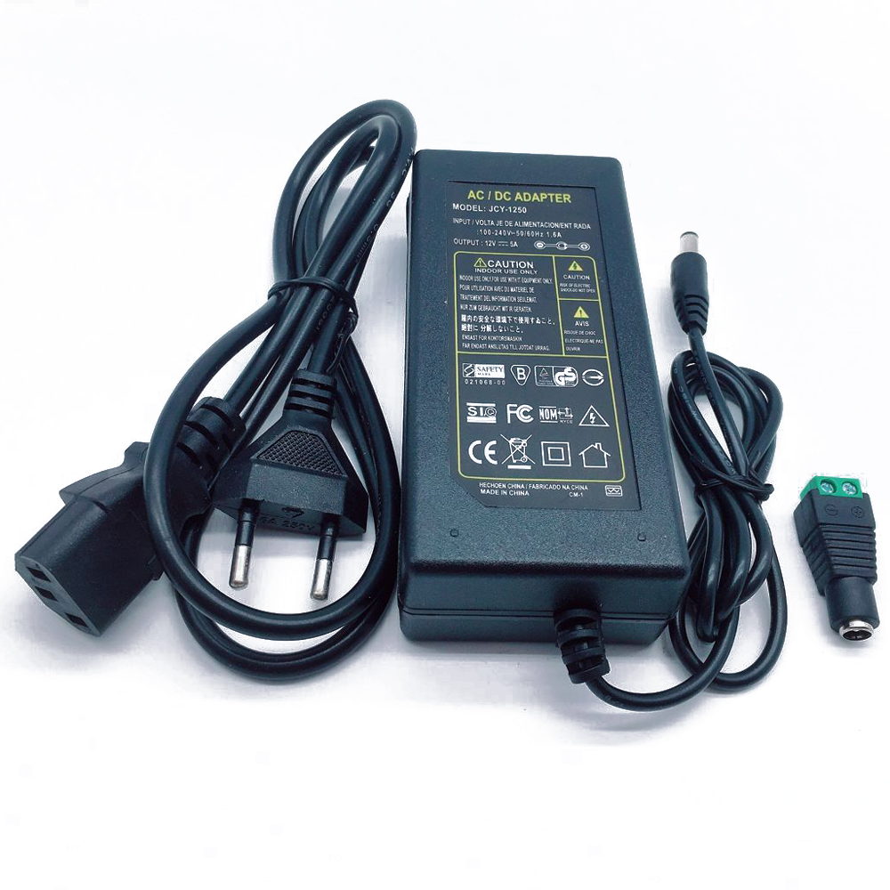 12V 5A 5 amp 60W DC EU/US UK AU POWER Supply ADAPTER Transformer LED Strip Light
