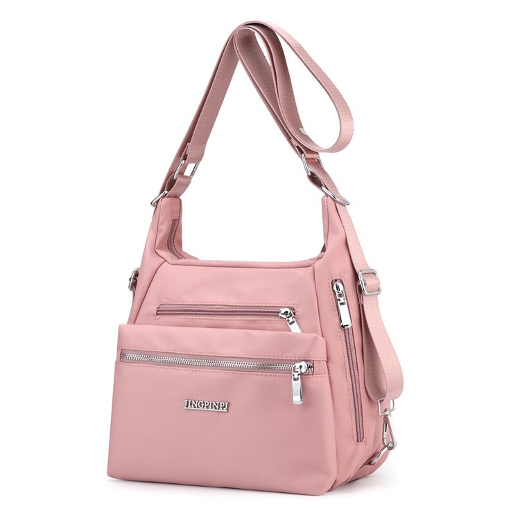 2022 Women&#39;s Ladies Shoulder bag Female Messenger Bag Travel Handbag Nylon CrossBody Bag Bolsas Feminina: Pink