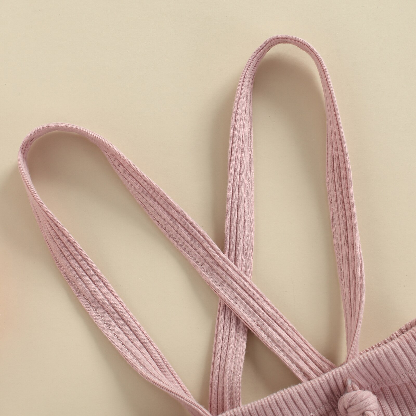Baby Hosenträger kurze Hose, Einfarbig Hohe Elastische Taille Lätzchen Hosen ärmellos Spielanzug für Mädchen, Rosa, 0-24 monate