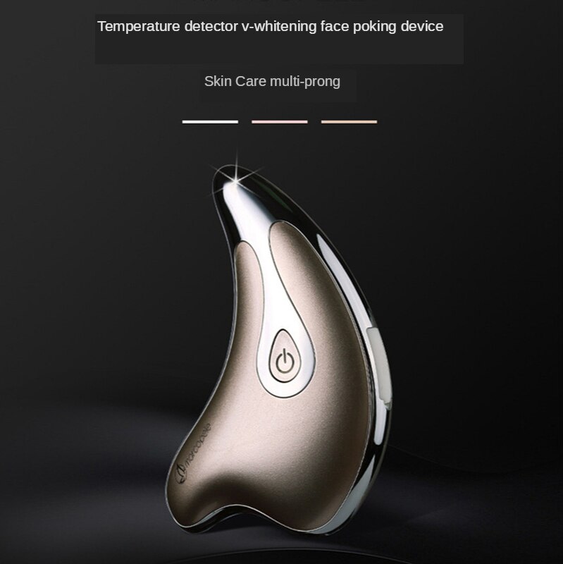 Masajeador Facial delfín pequeño, elevador y apriete hacia la cara delgada, artefacto de masaje eléctrico con vibración para raspar jabalí