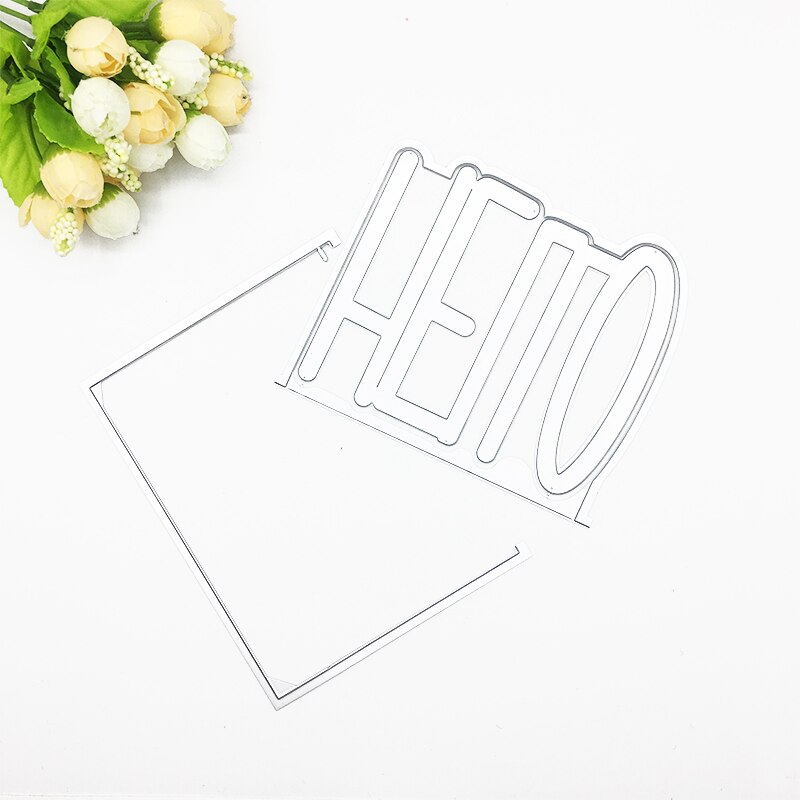 Julyarts Hello Metalen Woord Stansen Voor Scrapbooking Diy Bruiloft Kaart Stansen Album Papier Card Maken sterft