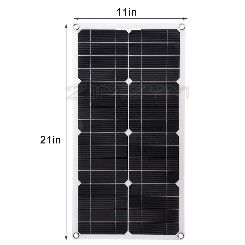 Panel Solar de 250W, controlador de 540x280mm + 10A/20A/30A/40A/50A/60A, 12V 24v, puerto USB Dual, cargador de batería portátil para exteriores, sistema Solar